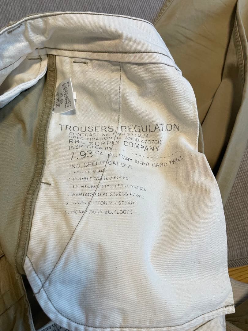 RRL ダブルアールエル チノパン フィールドチノ　30×30