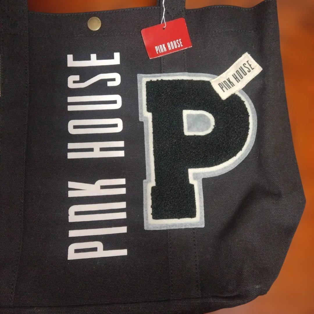 【新品タグ付】ピンクハウス サガラワッペントートバック 黒