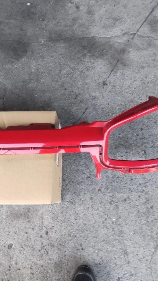 送料無料 アルト HA36 フロントグリル メガネガーニッシュ レッド 赤