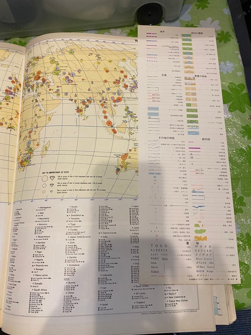 洋書世界地図ATLAS OF THE WORLD大判　貴重　地図マニア