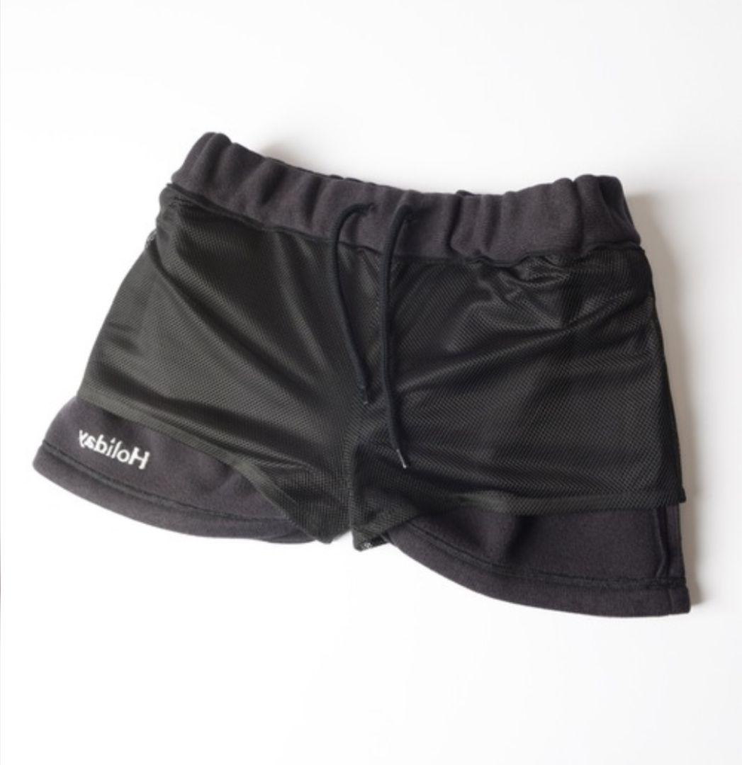 新品＊HOLIDAY サーマルプロフリースタックミニスカート 黒
