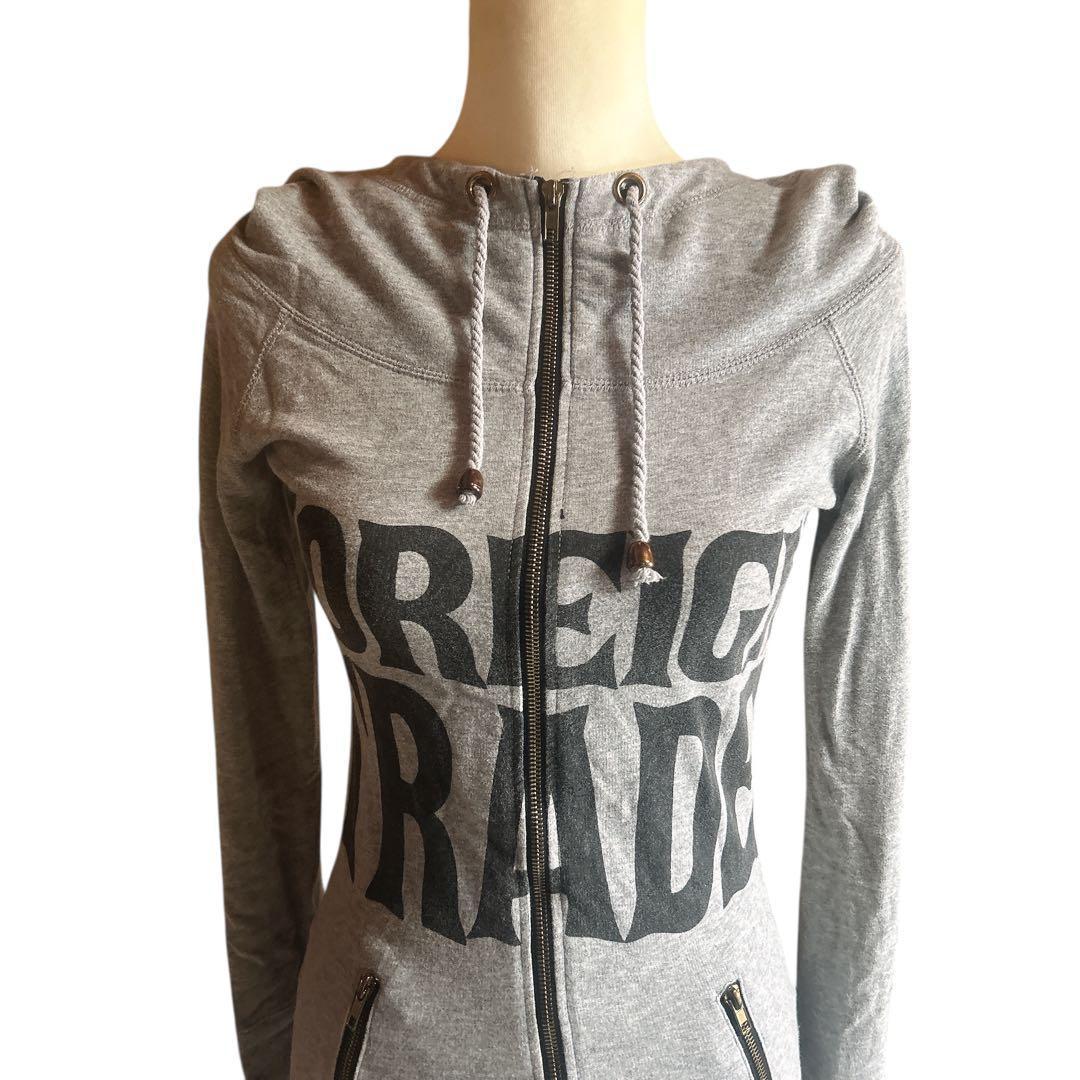 d.i.a ロングパーカー スカル 十字架 平成ギャル y2k ミニワンピ F