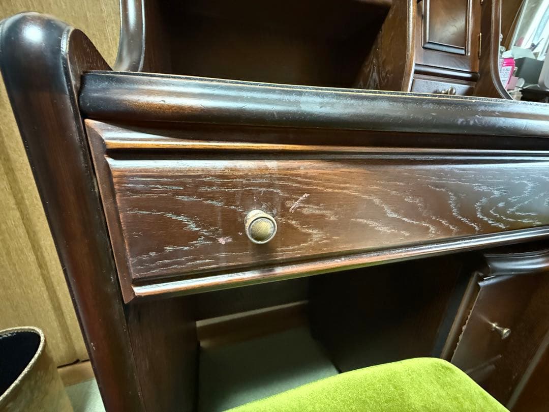 ①【机本体】ATLANTA デスクビューロドレッサ(②引き出し③椅子、出品中)