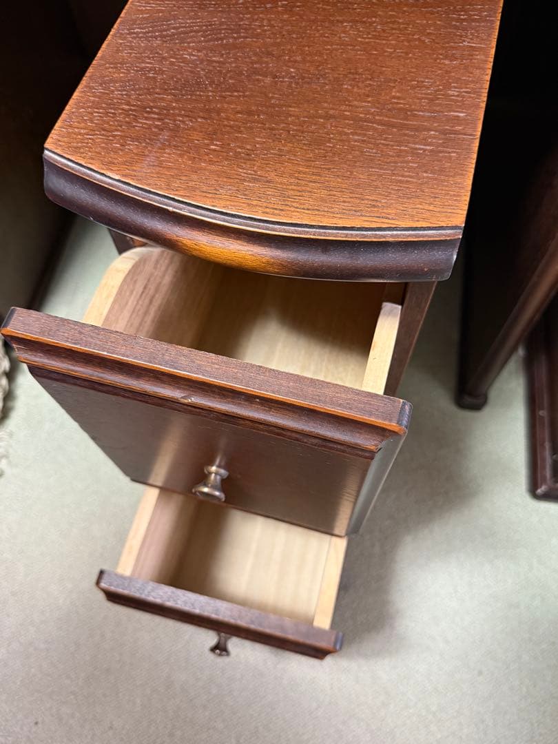 ①【机本体】ATLANTA デスクビューロドレッサ(②引き出し③椅子、出品中)