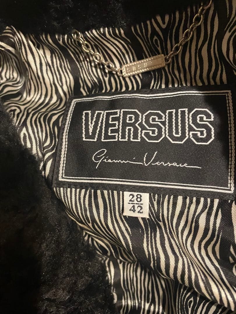 VERSUS Gianni Versace ブラックロングコート 42
