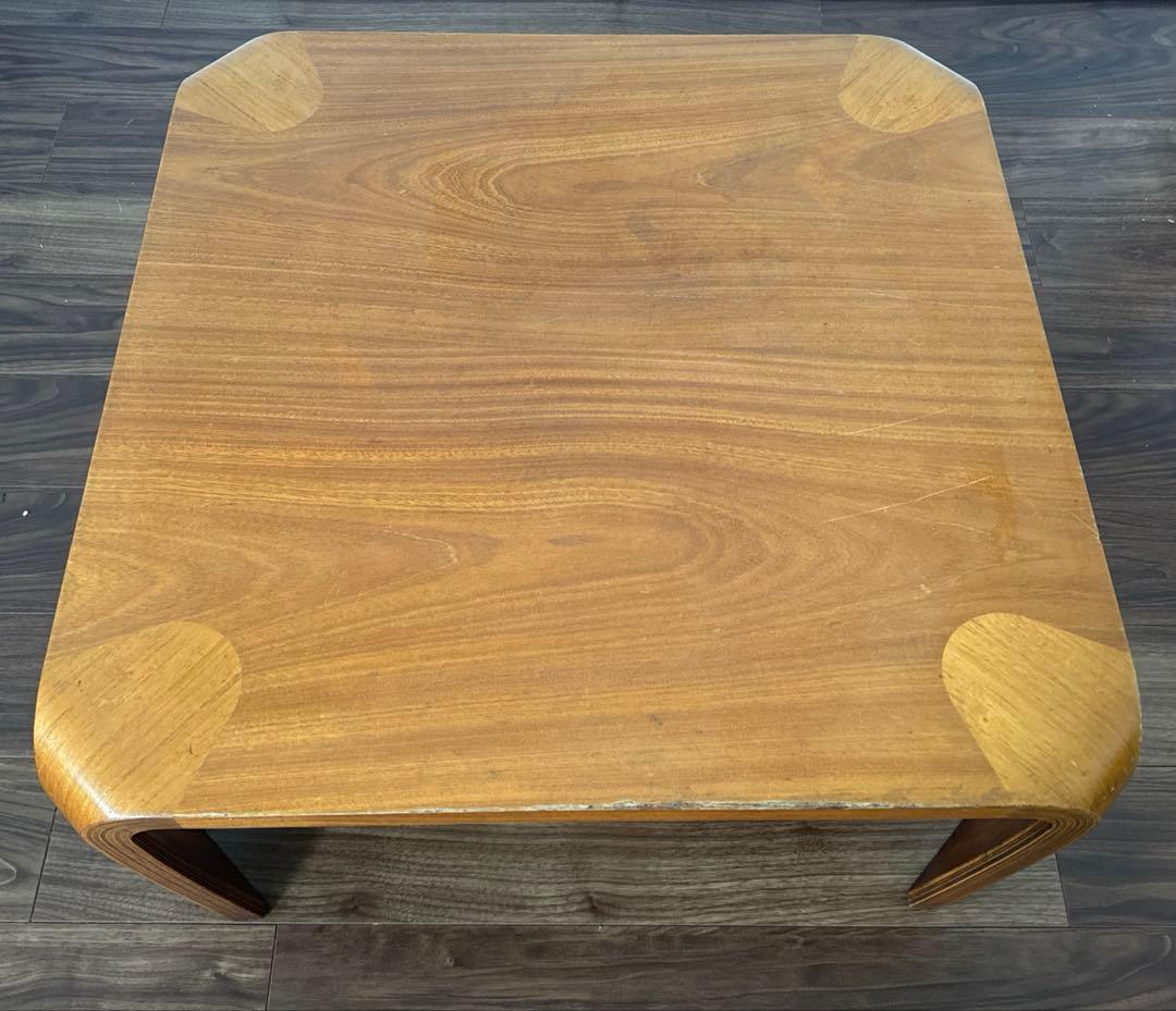 天童木工　TENDO 曲木　乾三郎　座卓　ローテーブル　天板75cm×75cm