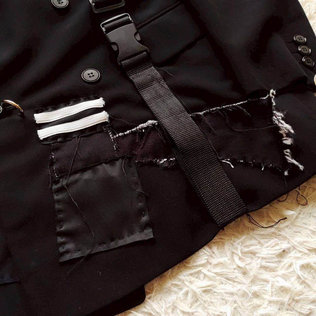 Original 再構築 刺子 デニム ジャージ ギミックテーラードジャケット