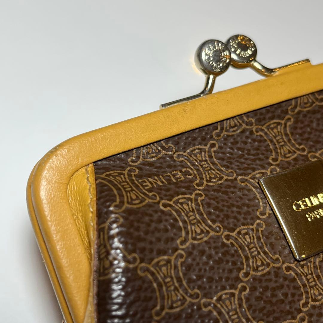 CELINE セリーヌ トリオンフ がま口財布 ヴィンテージ オールドセリーヌ