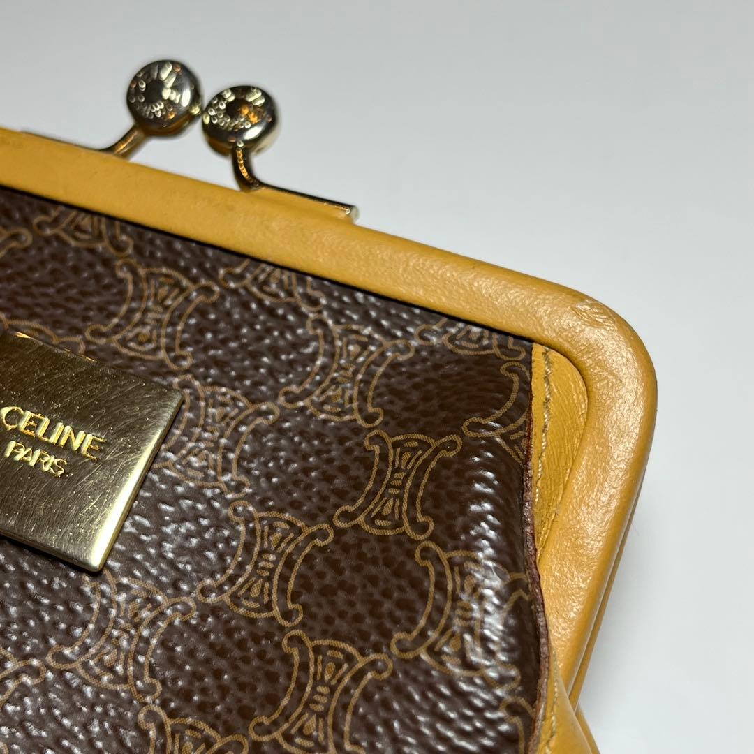 CELINE セリーヌ トリオンフ がま口財布 ヴィンテージ オールドセリーヌ