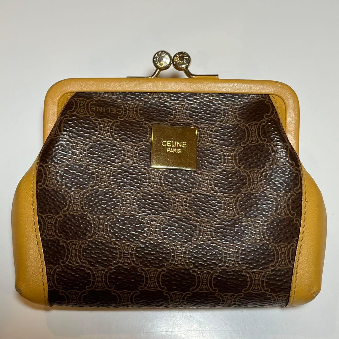 CELINE セリーヌ トリオンフ がま口財布 ヴィンテージ オールドセリーヌ