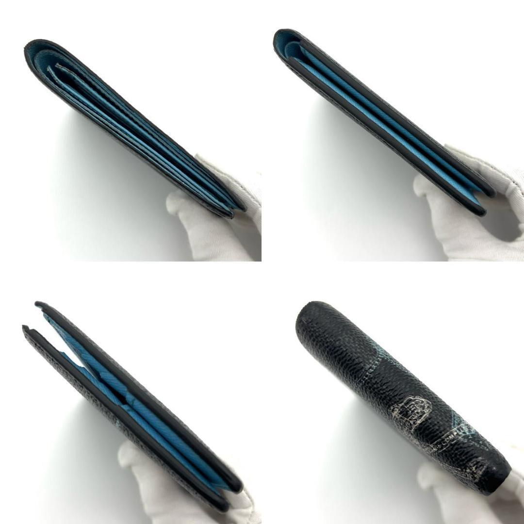 ルイヴィトン グラフィット 二つ折り財布 スレンダー アニマル IC搭載