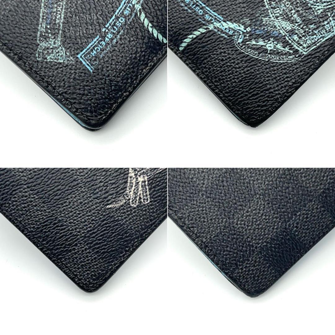 ルイヴィトン グラフィット 二つ折り財布 スレンダー アニマル IC搭載