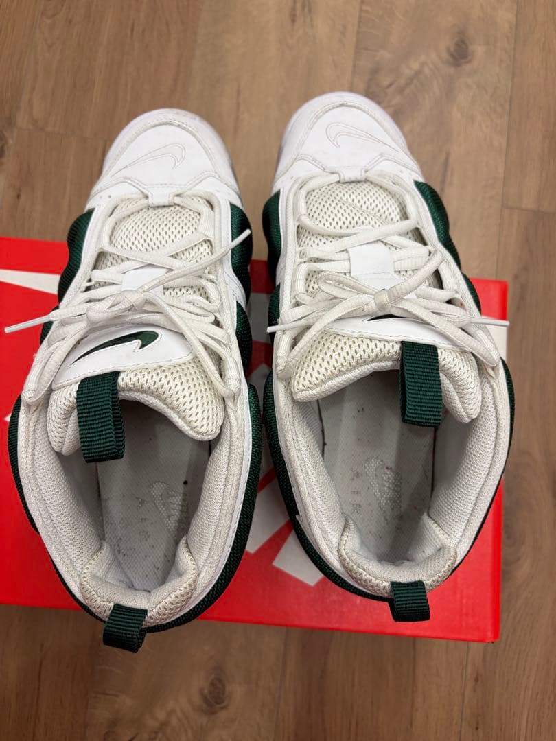 NIKE AIR MORE UPTEMPO ホワイト×グリーン 箱付き 美品