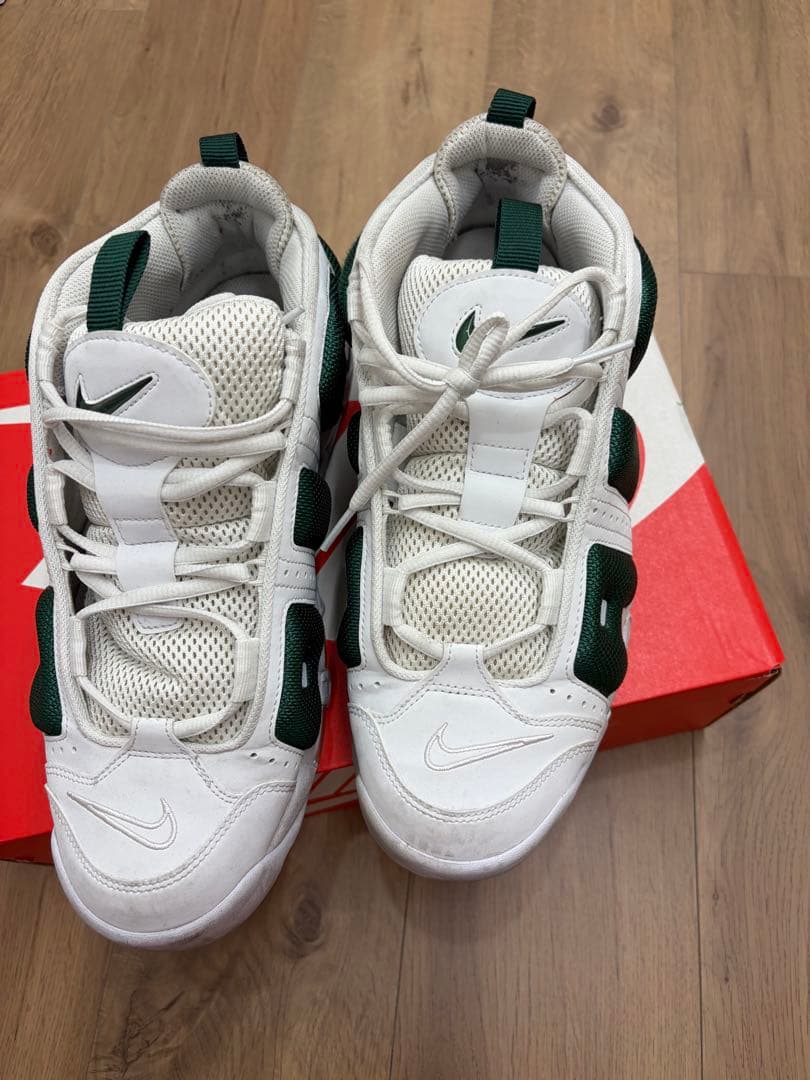 NIKE AIR MORE UPTEMPO ホワイト×グリーン 箱付き 美品