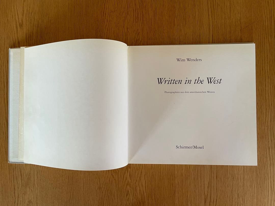 Ton-Chanヴィム・ヴェンダースWritten in the West