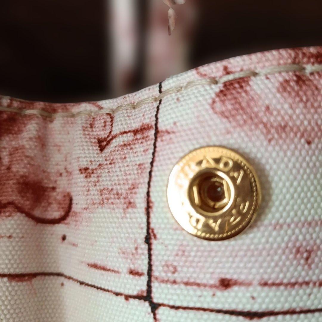 美品　ギャランティ有　PRADA　プラダ カナパ ラージトート