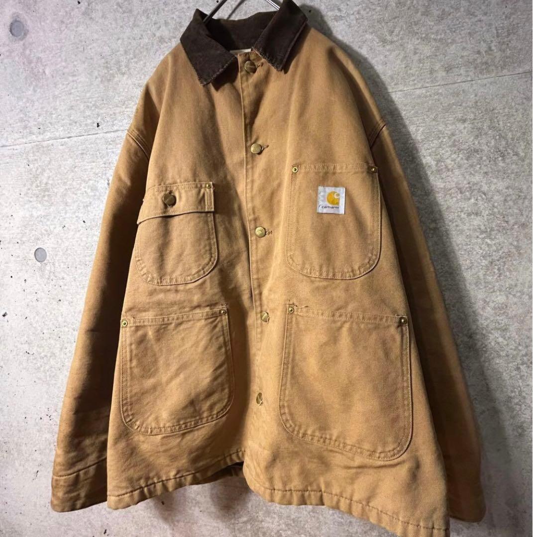 Y*6様 希少星タグUSA製Carhartt カーハート ミシガンチョアコート