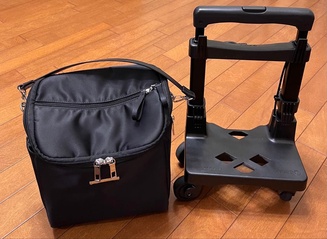 スワニー ブラック キャリーバッグ D-583 低振動・低騒音 4輪ストッパー付