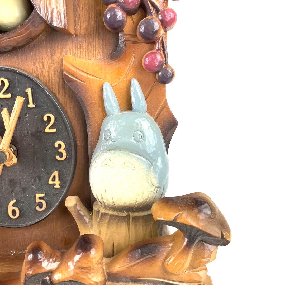 となりのトトロ 壁掛け時計 4MJ806RH M23X8N PM-15 木製