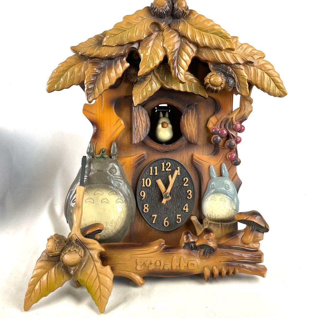 となりのトトロ 壁掛け時計 4MJ806RH M23X8N PM-15 木製