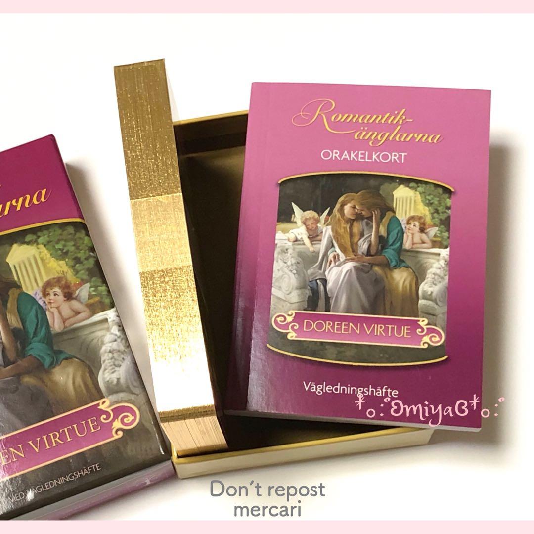 ✨絶版・金縁・希少✨新品:❥︎ロマンスエンジェルオラクルカード:❥︎スウェーデン語版