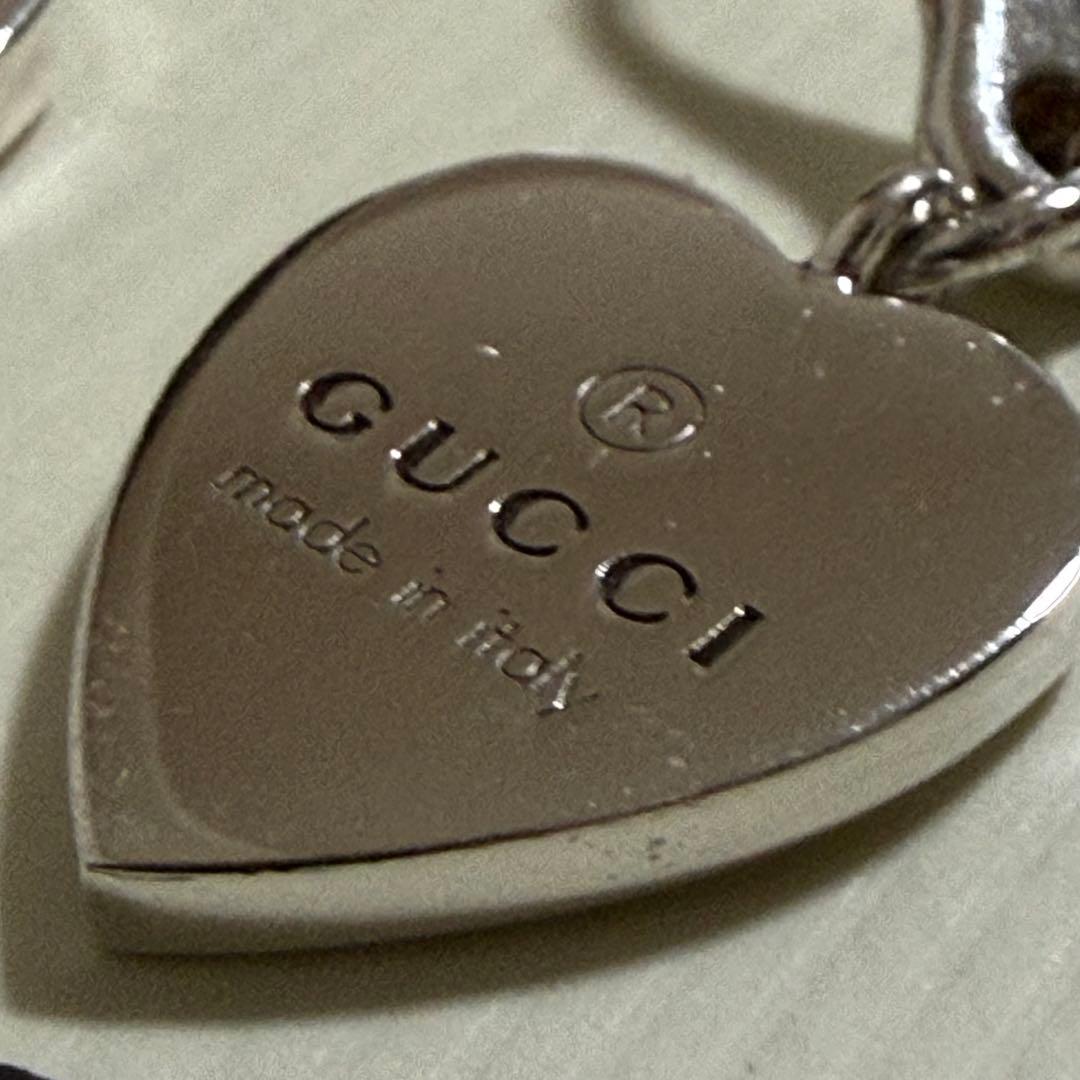 【美品】GUCCI グッチ ハート フックピアス ag925 シルバー 刻印有り