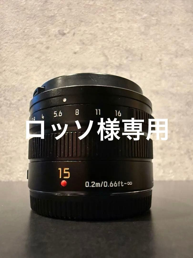 DG SUMMILUX 15mm F1.7とH-E08018 2個セット