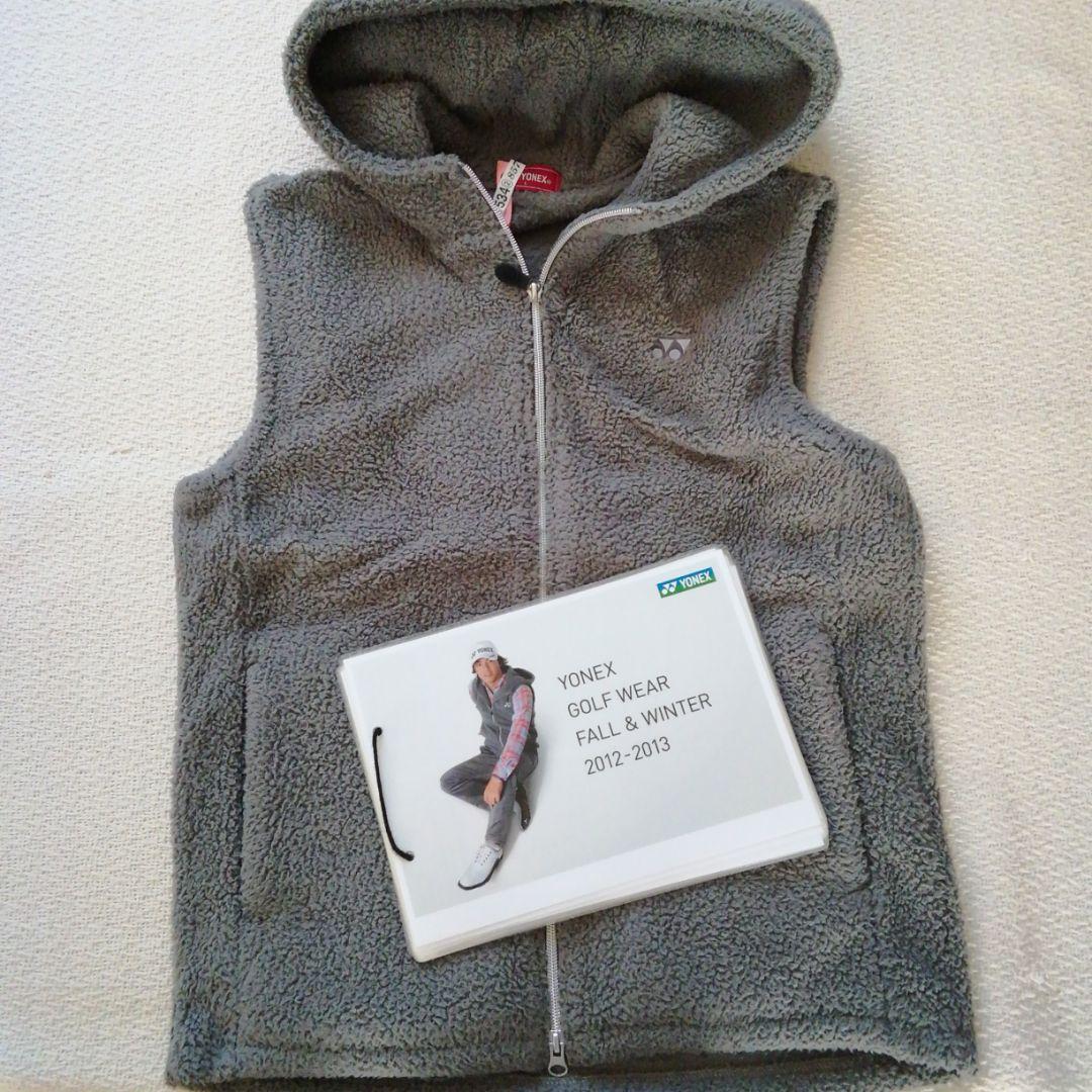 ヨネックスゴルフウェア　石川遼モデル　2012年パーカーベスト　チャコールカラー
