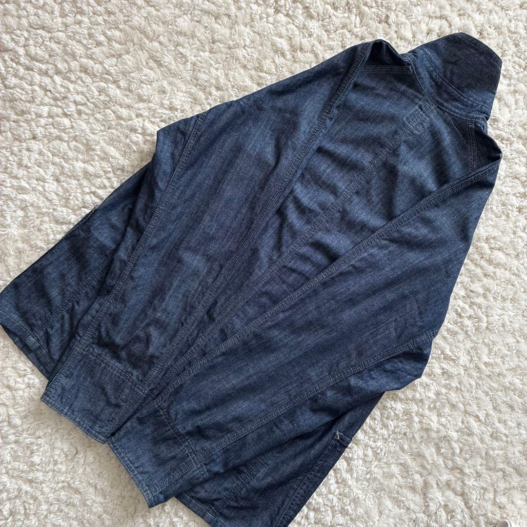 美品濃紺USA製POST OVERALLS デニムカバーオール M エンジニア