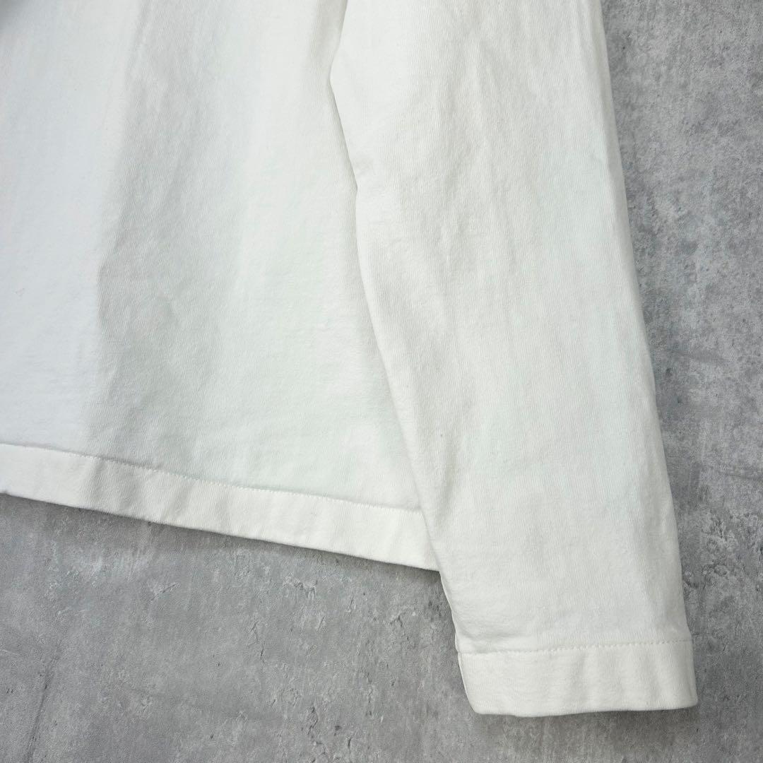 ジルサンダー JIL SANDER 長袖 Tシャツ ロゴ ロンT XS　白