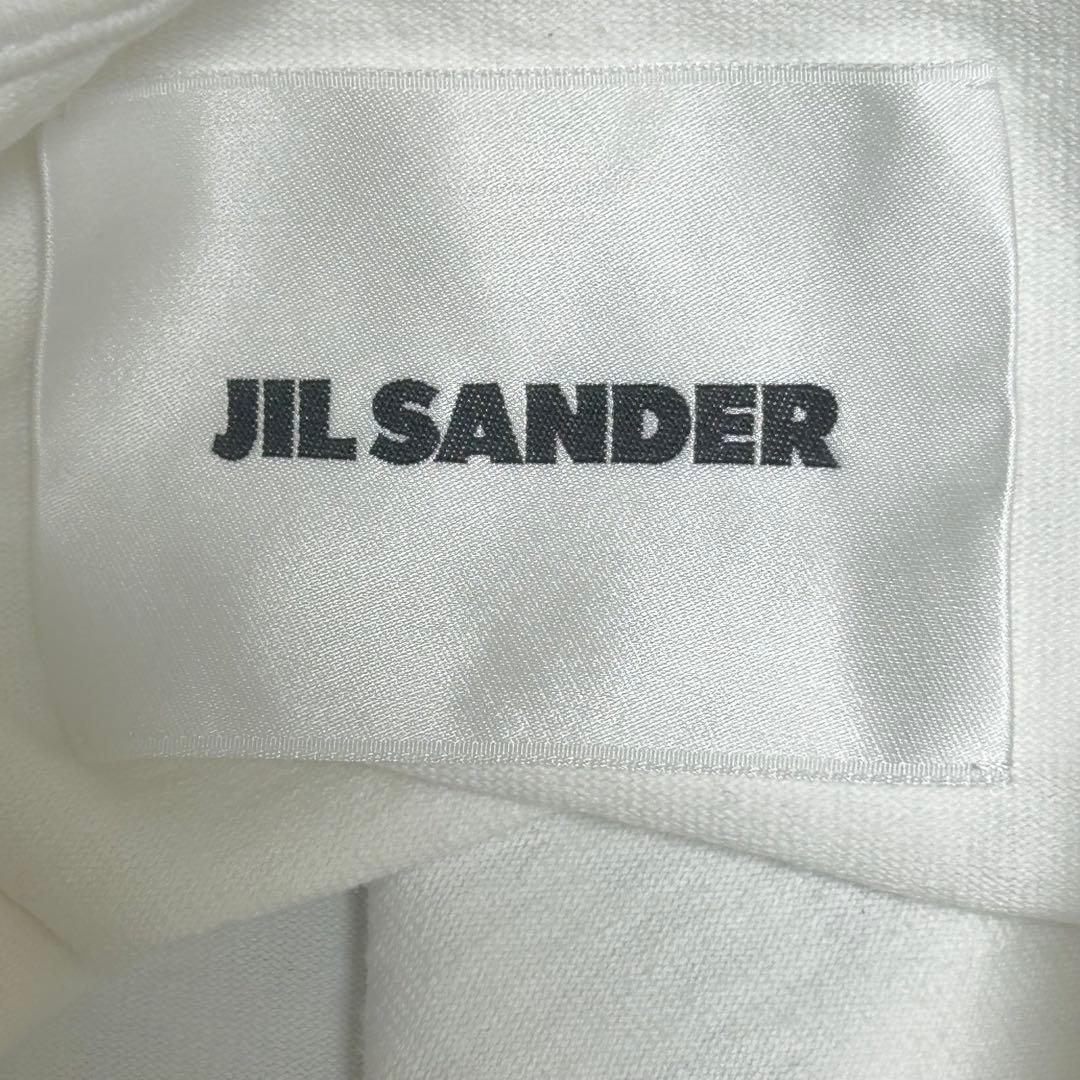 ジルサンダー JIL SANDER 長袖 Tシャツ ロゴ ロンT XS　白