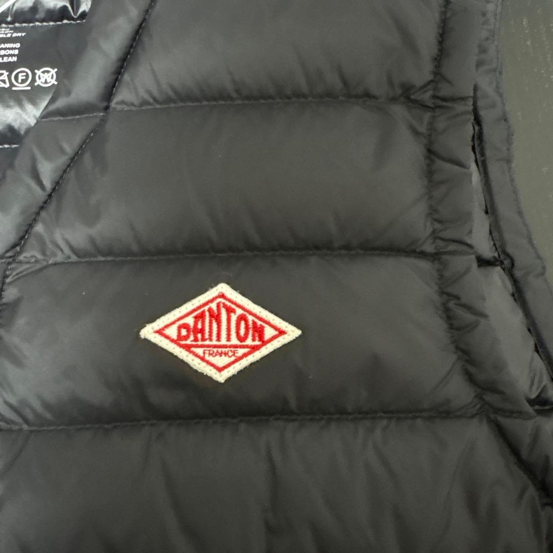 【美品】DANTON ダントン インナー ダウンベスト 36ブラック