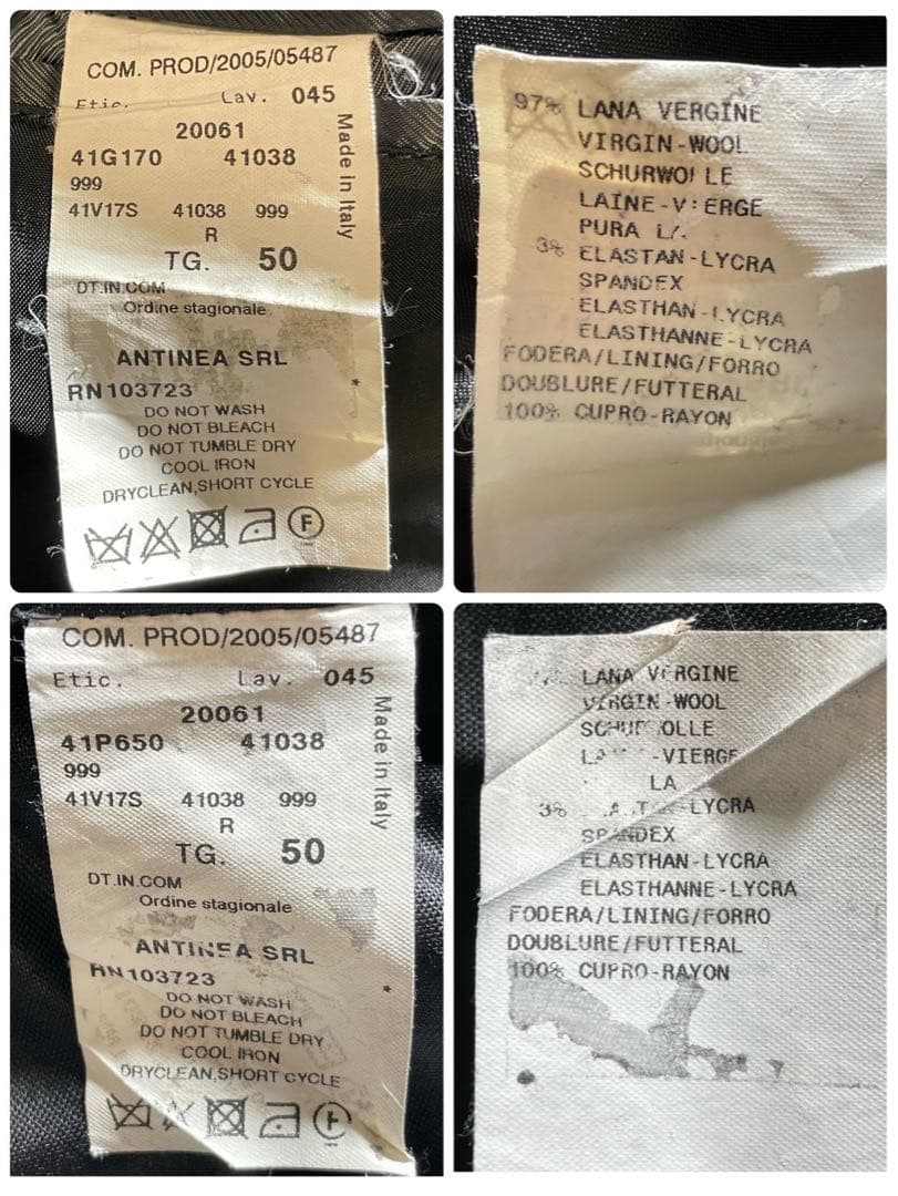 ✨️XXL✨️ EMPORIO ARMANI スーツ セットアップ 50 ブラック