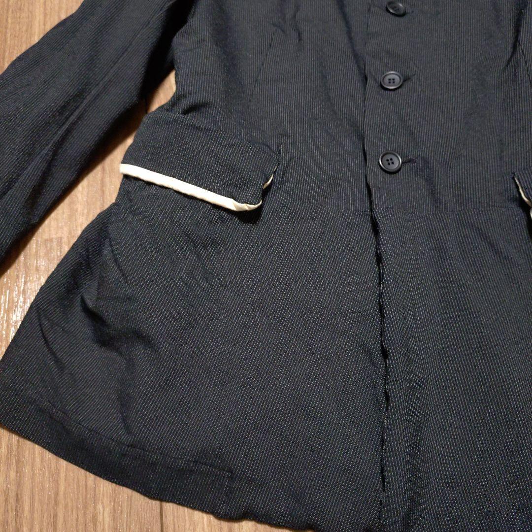 ブラックコムデギャルソン テーラードジャケット S ポリ縮絨加工