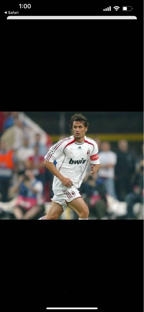 パオロ　マルディーニ　キャプテンマーク　ミラン