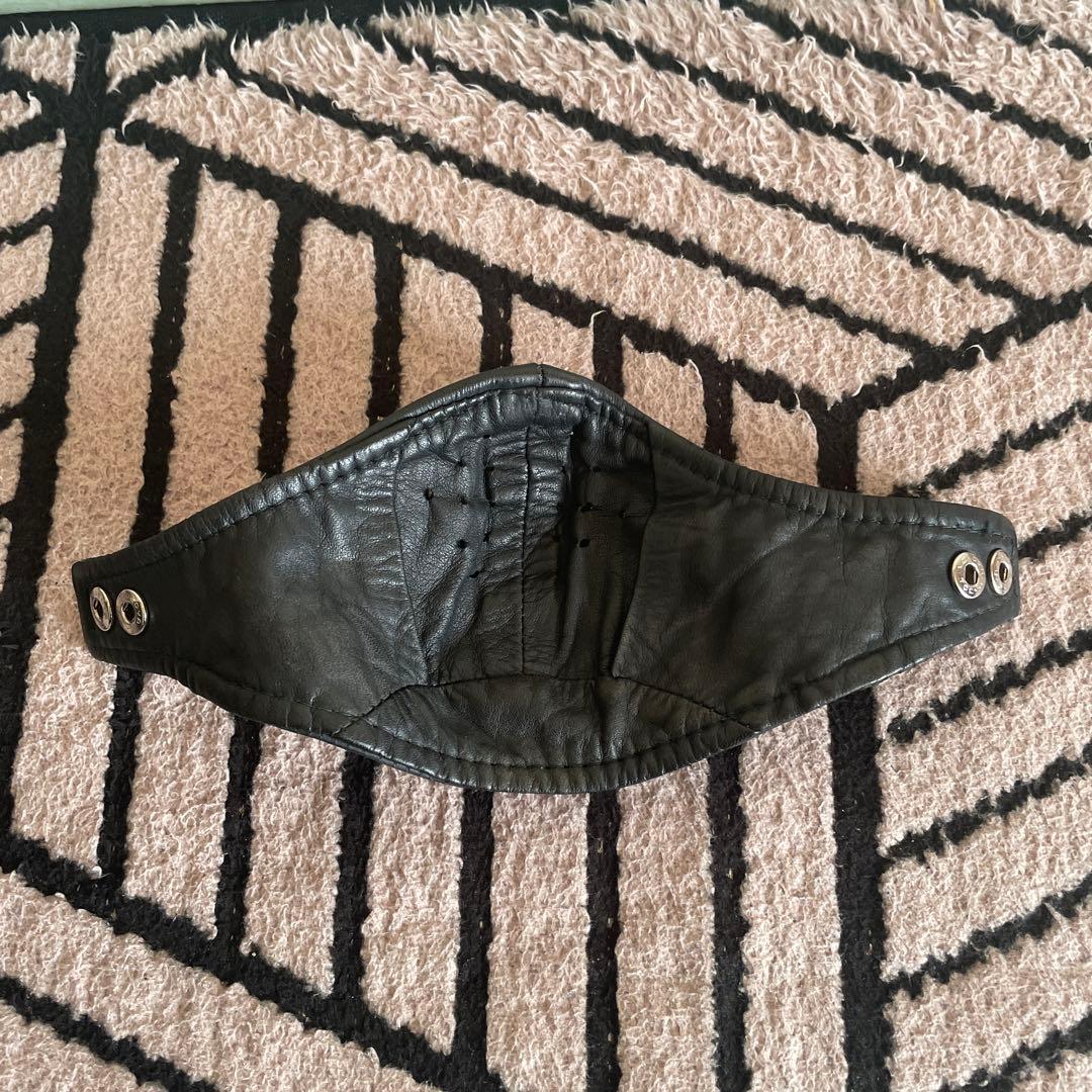 SETAハーフヘルメットレザーマスク　クノー工業　旧車　ヴィンテージ　昭和