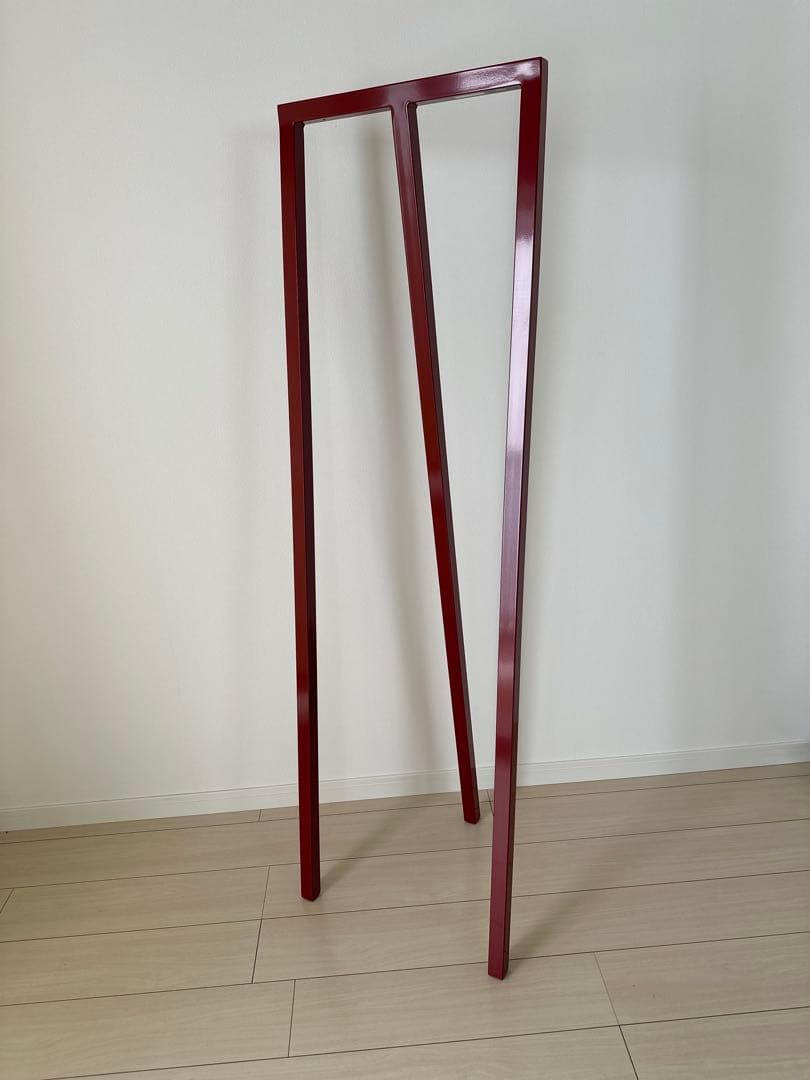 【土日割引中！】HAYのハンガーラック★赤い金属製ハンガーラックフレーム