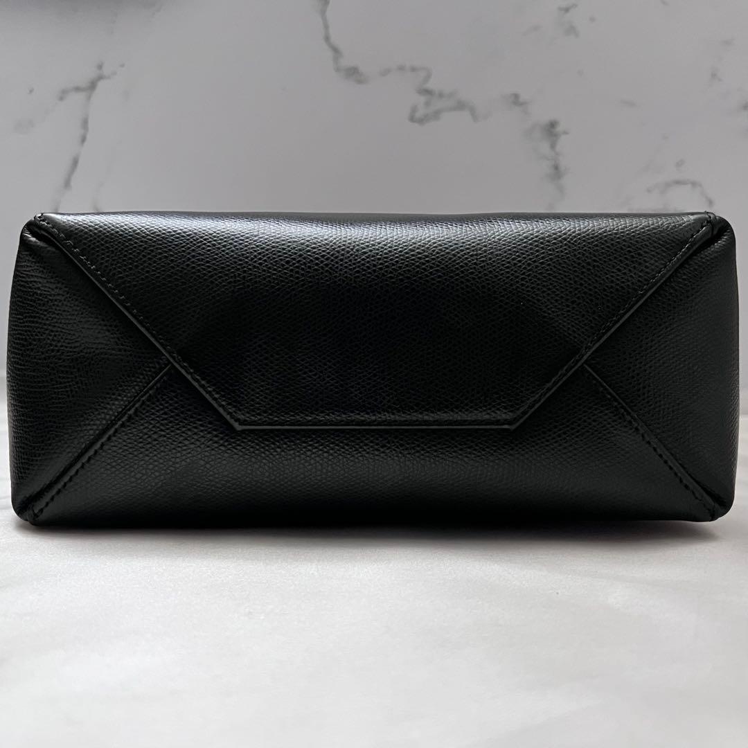 ◇袋付き極美品◇セリーヌ　バーティカルカバスモール　旧ロゴ　ブラック　レザー