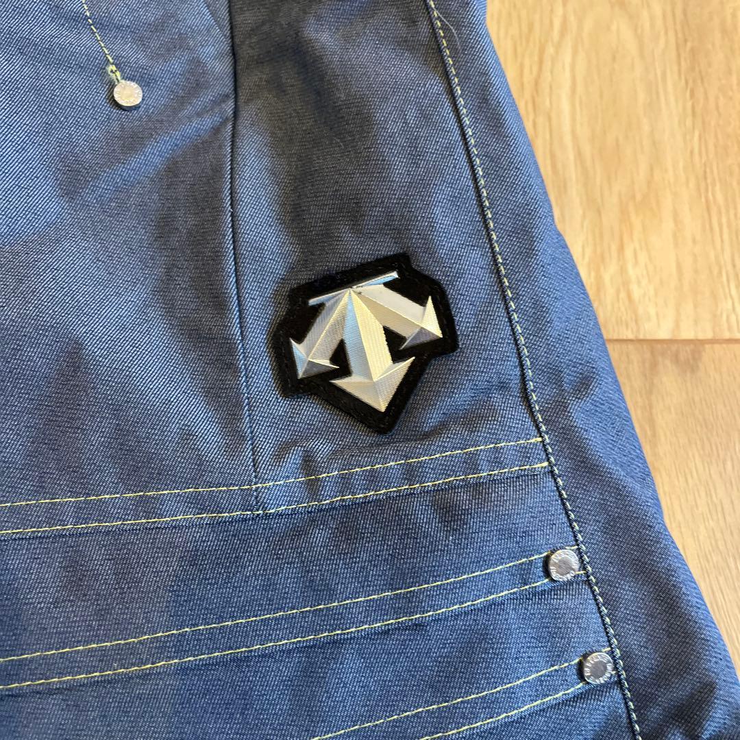 DESCENTE × OGASAKA スキーウェア 上下 青と白のチェック柄