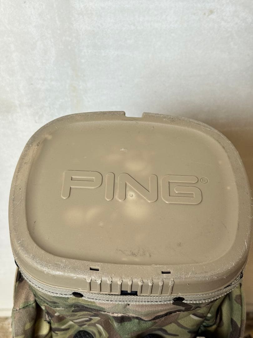 【US限定】PING 迷彩 キャディバッグ スタンド付き カモフラ柄
