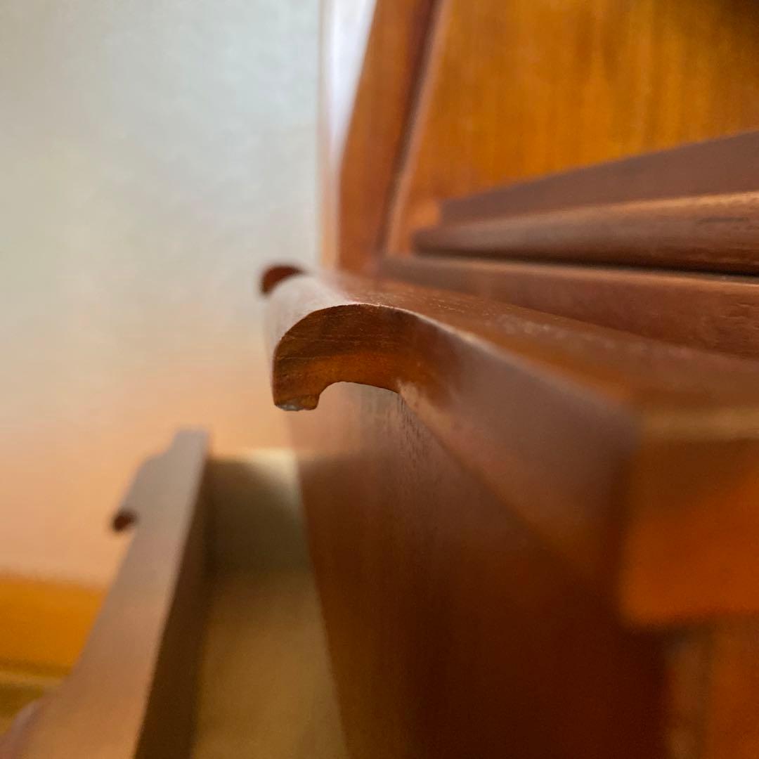 可愛い】ライティングテーブル　蛇腹扉　レトロ