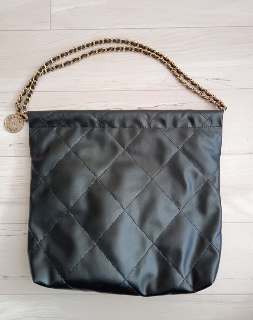 CHANEL キルティングレザークラッチバッグ チェーンストラップ シャネル