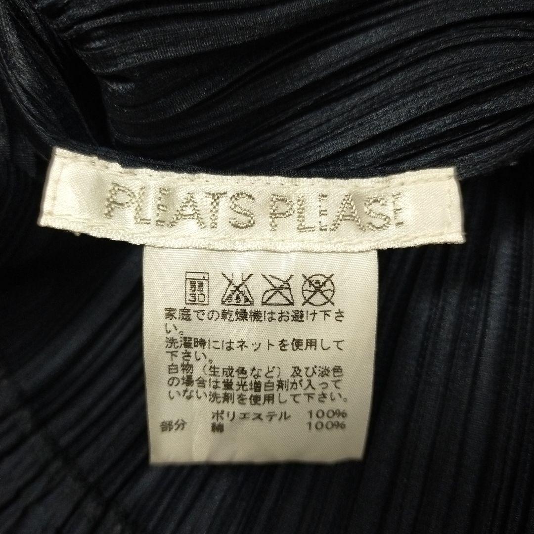 PLEATSPLEASE ドッキング 刺繍 チュニック ワンピース ノースリ