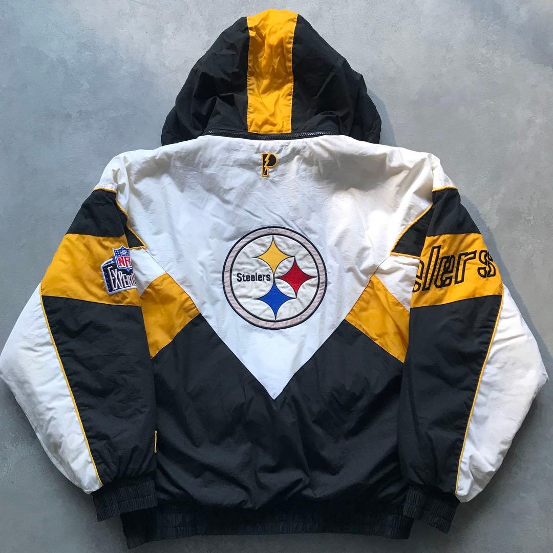 90s PRO PLAYER Steelers ナイロンジャケット 中綿