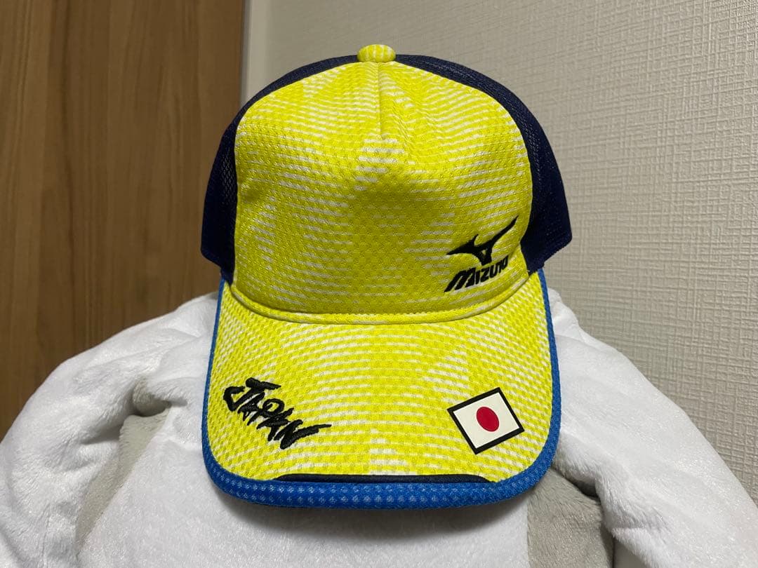 ミズノ MIZUNO ソフトテニス キャップ 非売品 激レア 日本代表 支給品