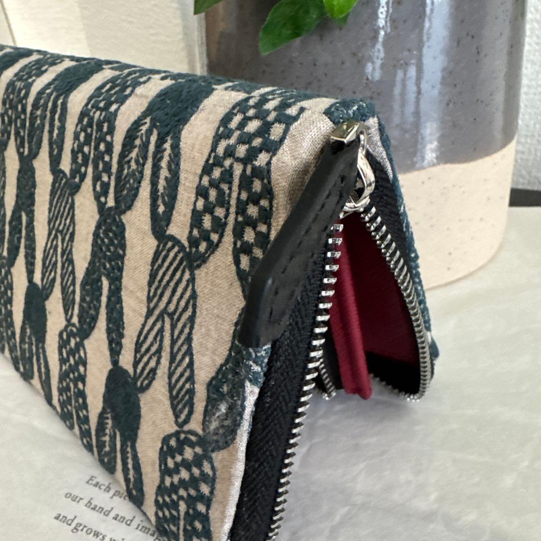 ミナペルホネン pomppia 長財布　ハンドメイド