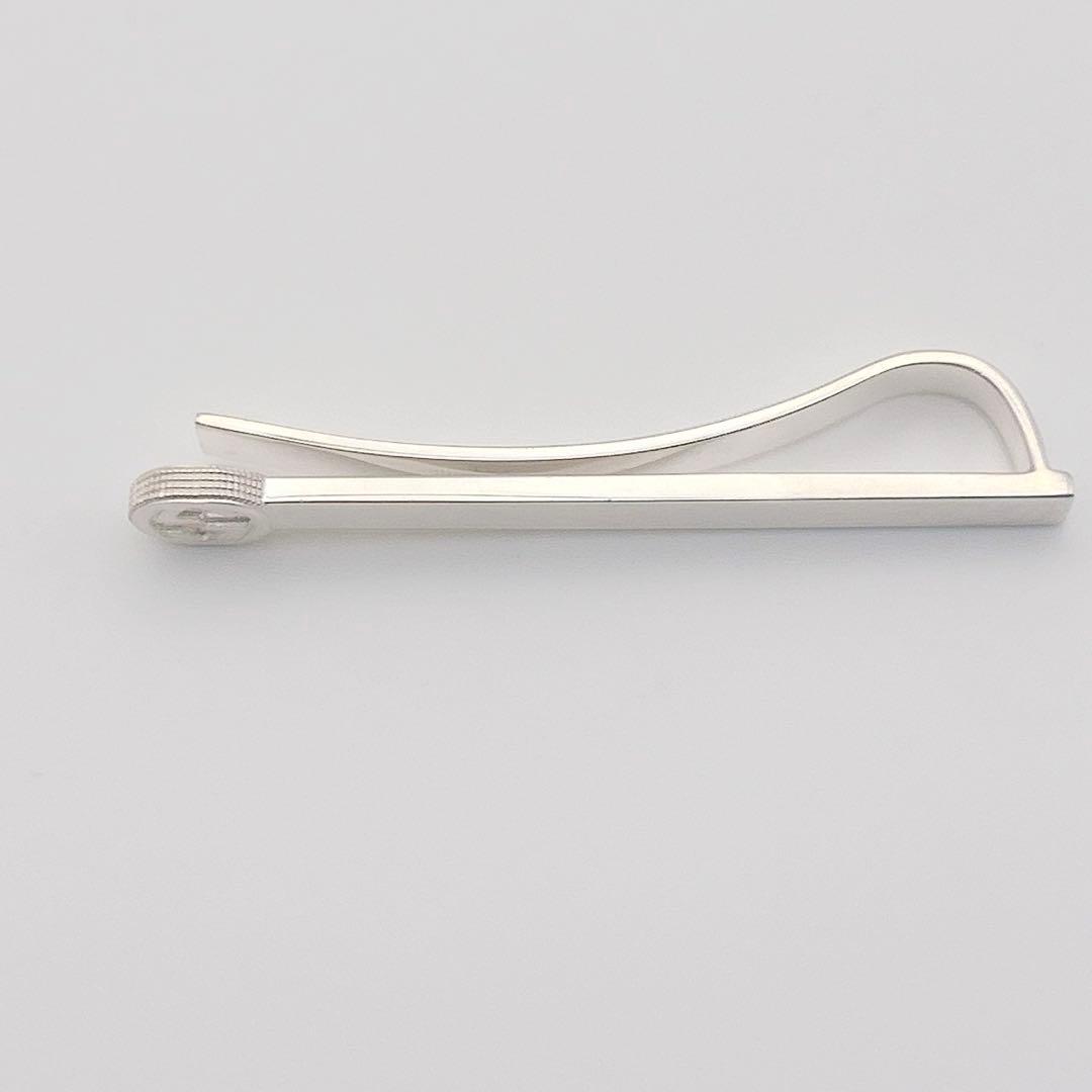 2478-1 保存袋付き✨ GUCCI ネクタイピン　インターロッキング