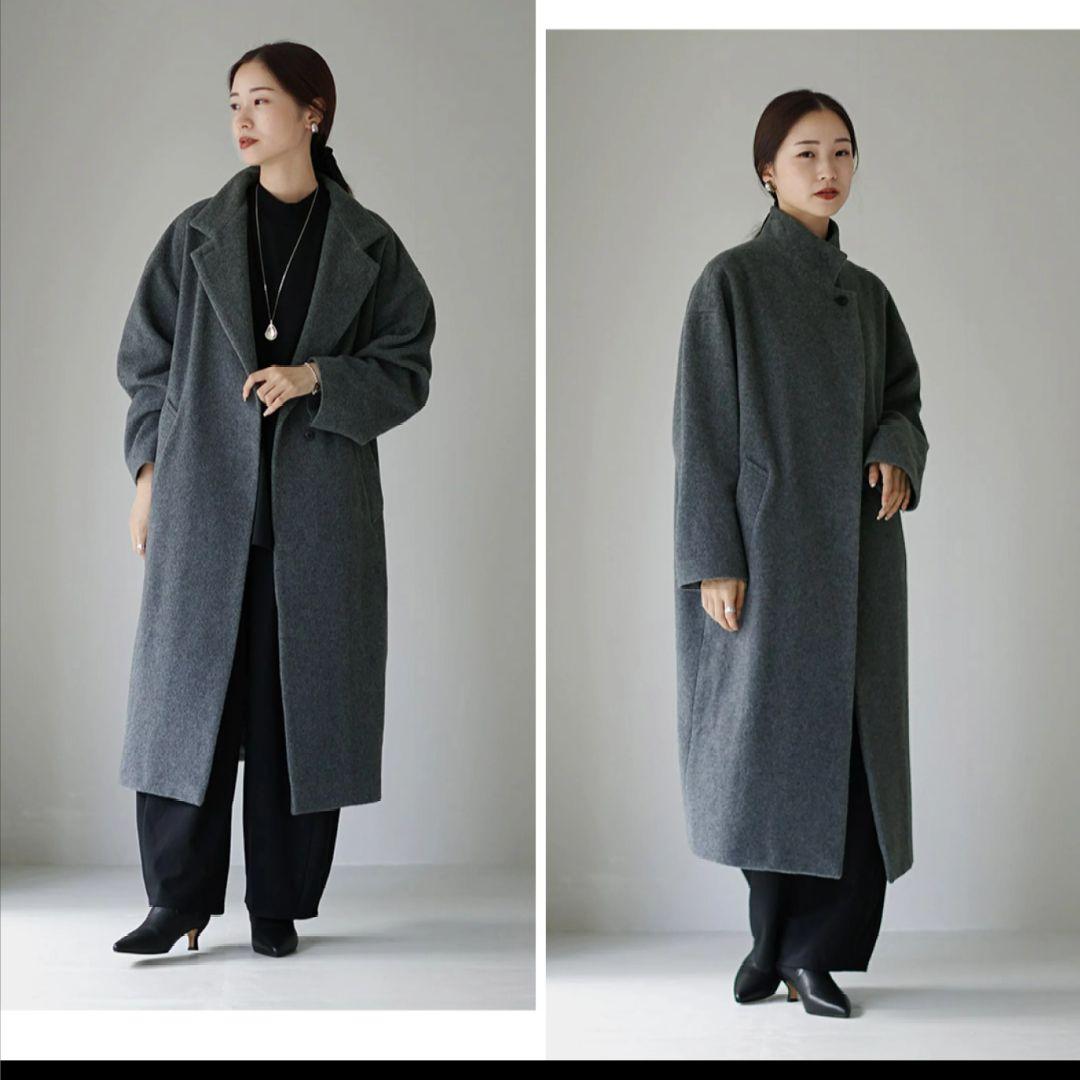 今期もの新品✩mizuiro ind スタンドカラーコート
