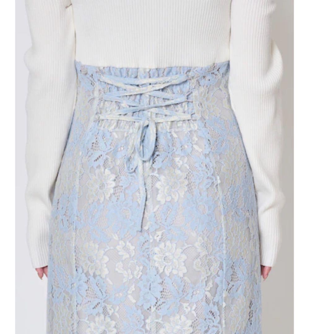 専用 And couture❤︎ニットドッキングレースワンピース