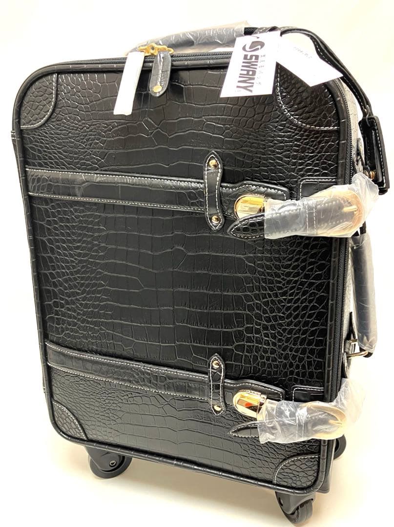 ✨新品未使用✨送料無料Swany スワニー フルクロコトランク クロコ型押し